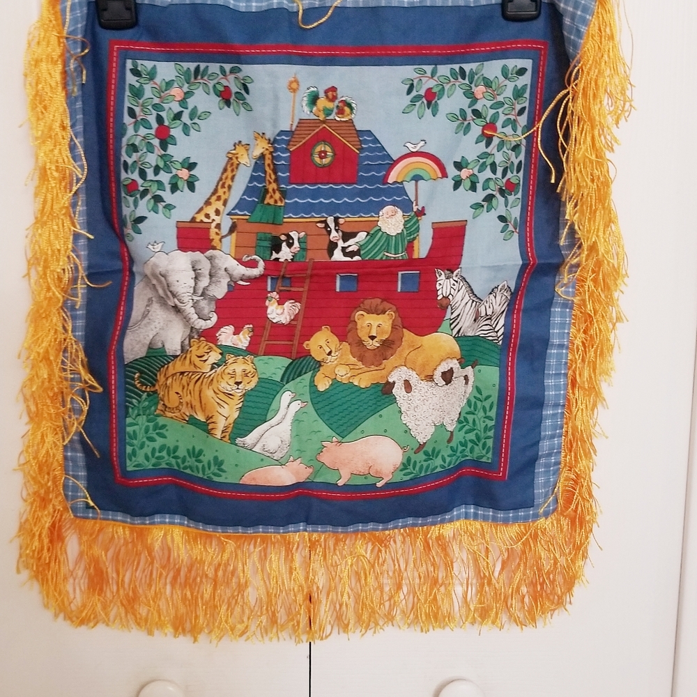 NWOT Noah's Ark Square Pillow Case/Cover